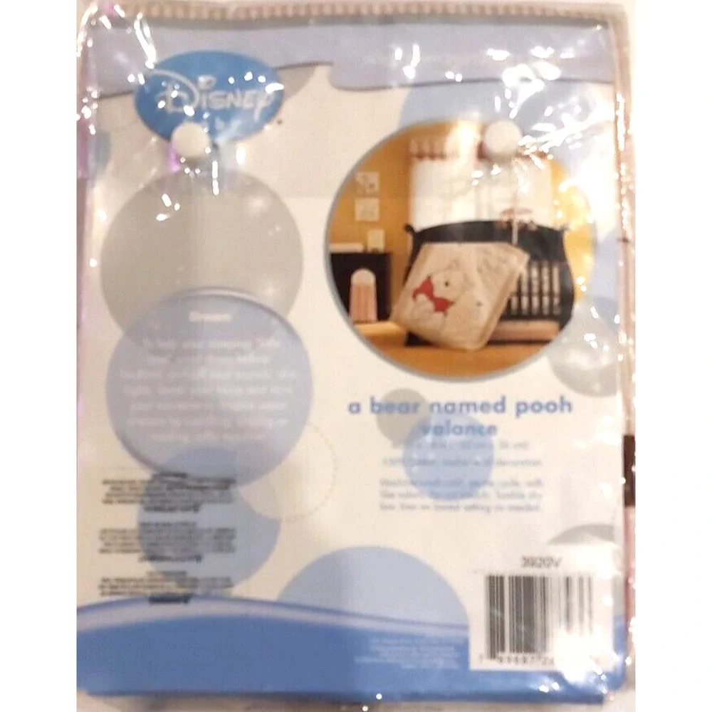 NEW DISNEY BABY WINNIE THE POOH - A BEAR NAMED POOH - WINDOW VALANCE 60 x 14 in.
